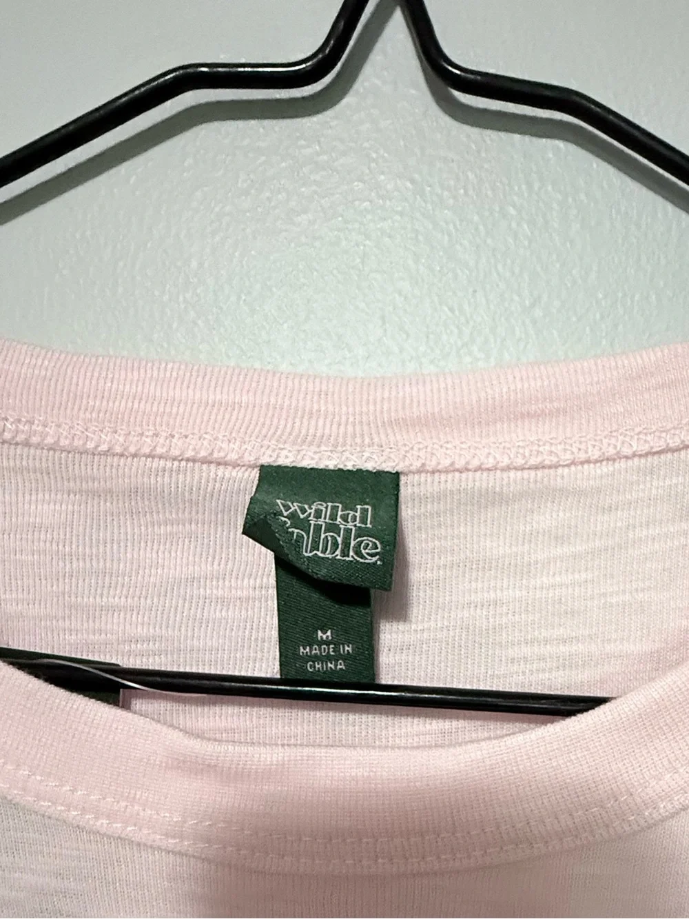 NWT Wild Fable Light Pink Size M Short Sleeve Sleep Tee with Pancake on front.